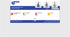 Desktop Screenshot of efco-dueren.de